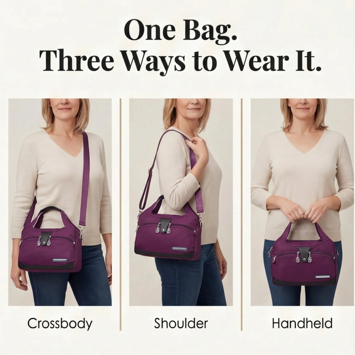 Multi Pocket Crossbody Bag