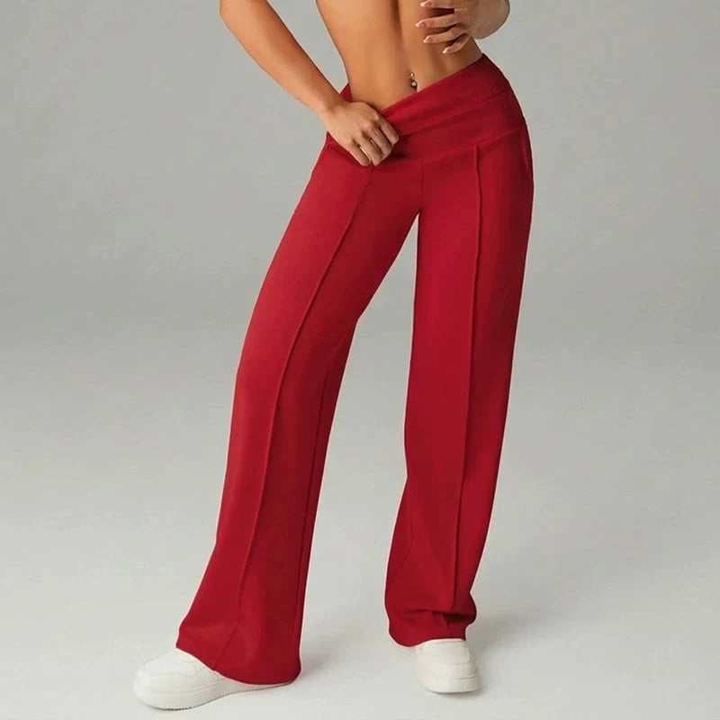 Women's Plain Loose Straight Leg Pants