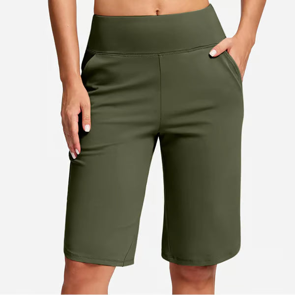 ⏰Hot sale 50% OFF🔥Women's High-Waist Yoga Shorts with Pockets