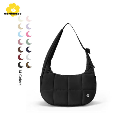 Women's Crescent Puffy Crossbody Bag