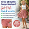 MuseSkort - High-Waisted Tiered Ruffle Skort with Hidden Pockets
