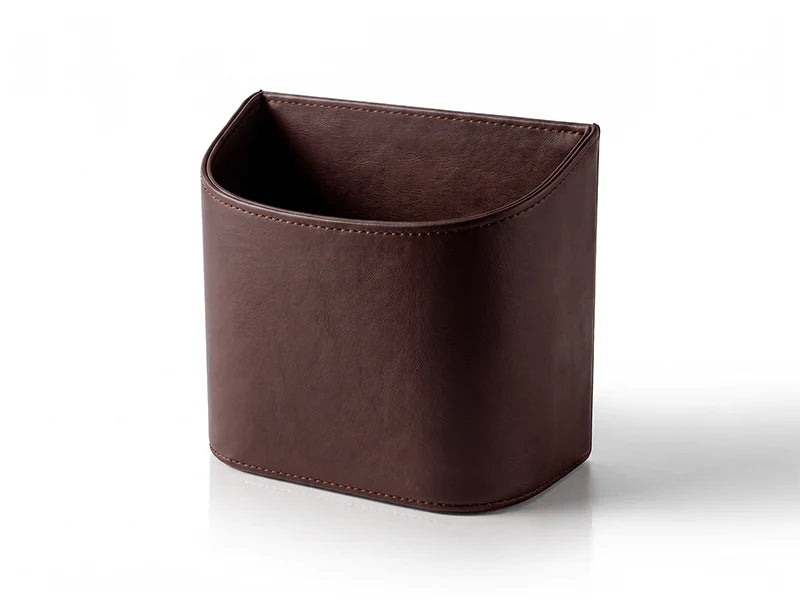 🚗🧺Clip-On PU Leather Car Cup Holder & Organizer