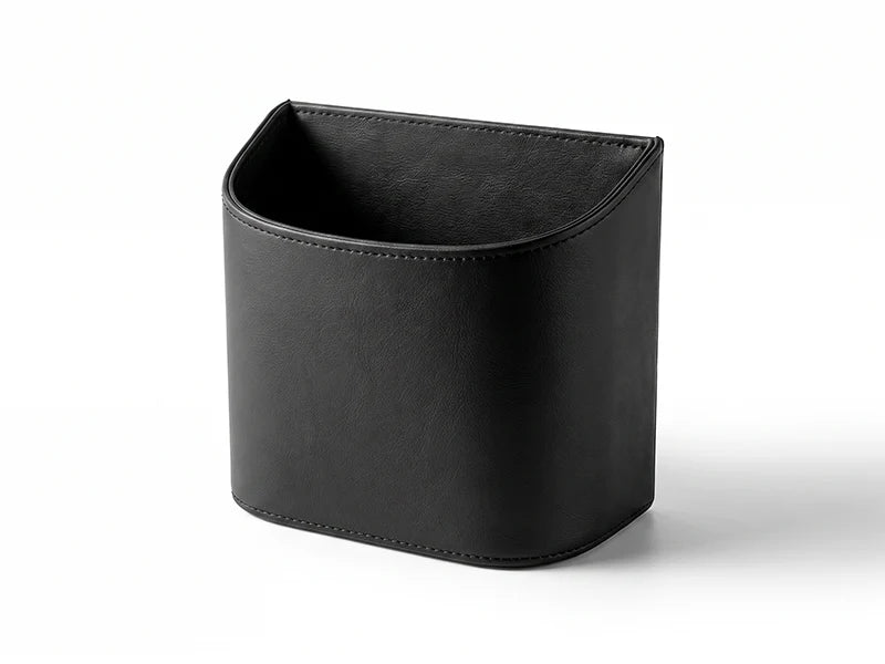 🚗🧺Clip-On PU Leather Car Cup Holder & Organizer