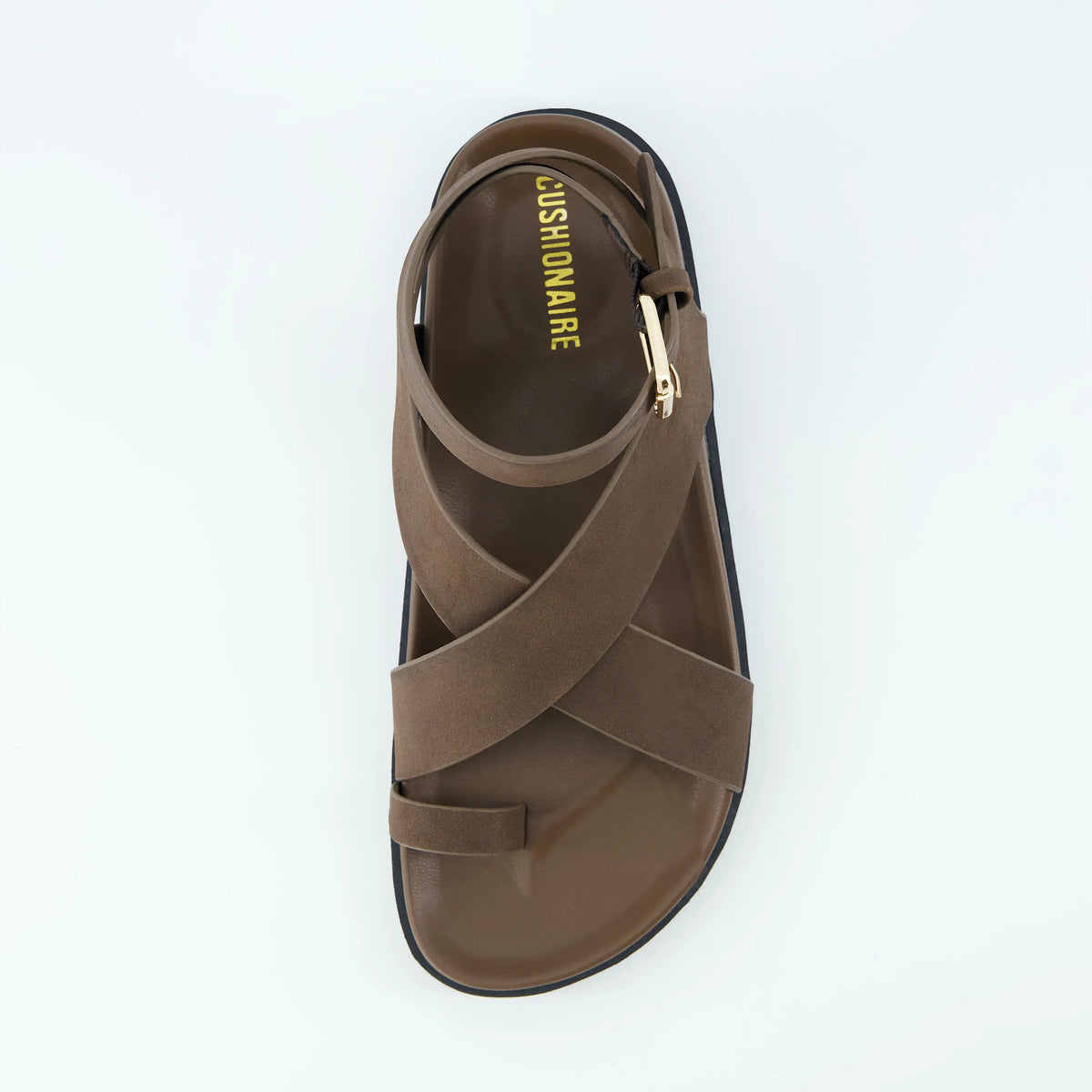 Cushionaire Entry Ankle Wrap Molded Footbed Sandals