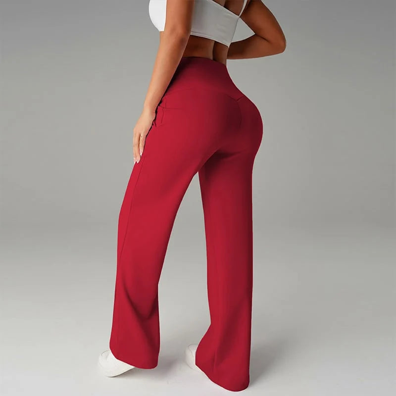 Women's Plain Loose Straight Leg Pants