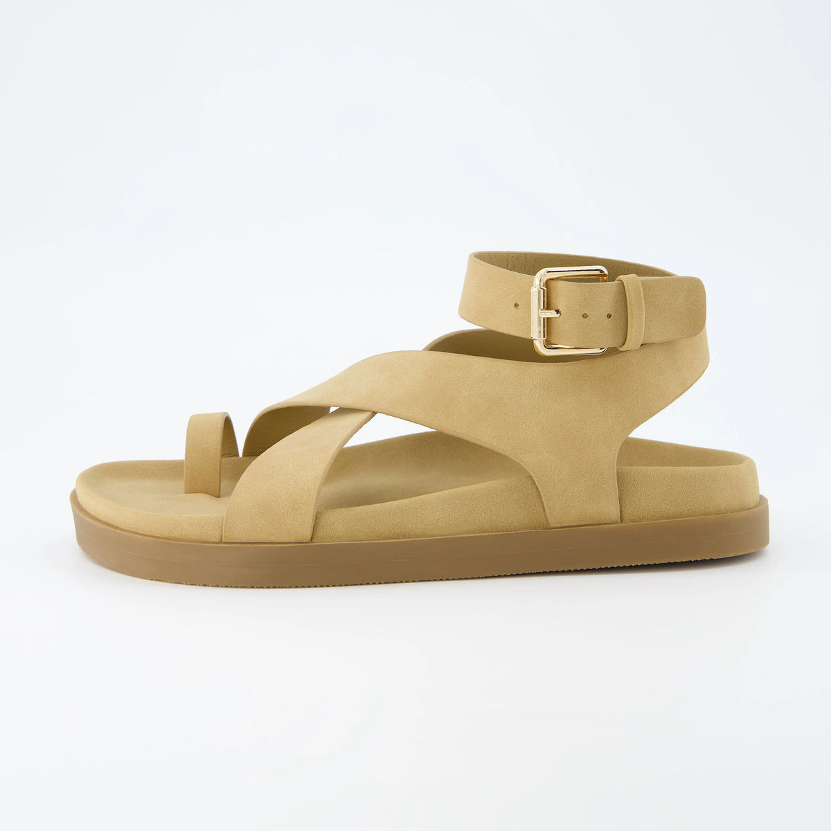 Cushionaire Entry Ankle Wrap Molded Footbed Sandals