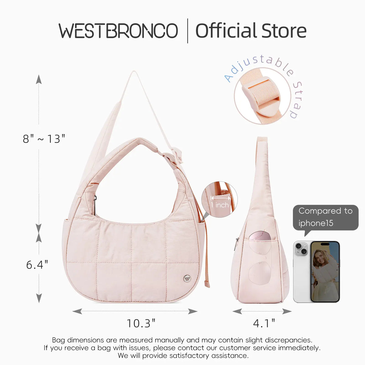 Women's Crescent Puffy Crossbody Bag