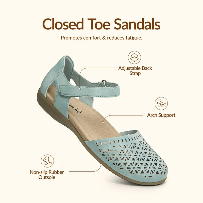Orthopedic Closed-Toe Flat Shoes