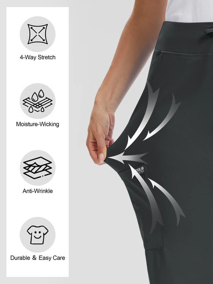 High Rise Yoga Scrub Pants Women