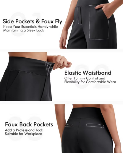 Women's High-Waisted Athletic Bermuda Shorts with Pockets – Running, Yoga, Summer Casual Activewear