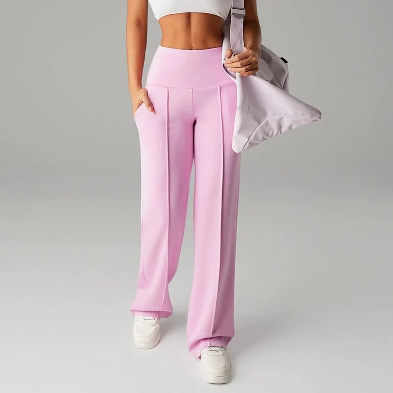 Women's Plain Loose Straight Leg Pants