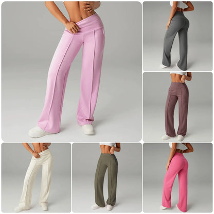 Women's Plain Loose Straight Leg Pants