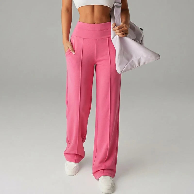 Women's Plain Loose Straight Leg Pants