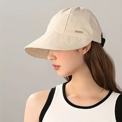 Women's Wide Brim Sun Visor Hat - UPF 50+