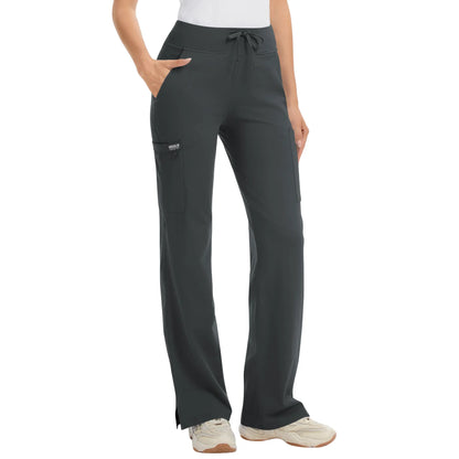 High Rise Yoga Scrub Pants Women