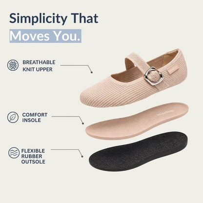Elora Comfort posture-supporting flats