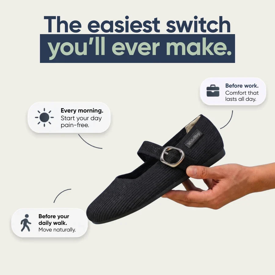 Elora Comfort posture-supporting flats