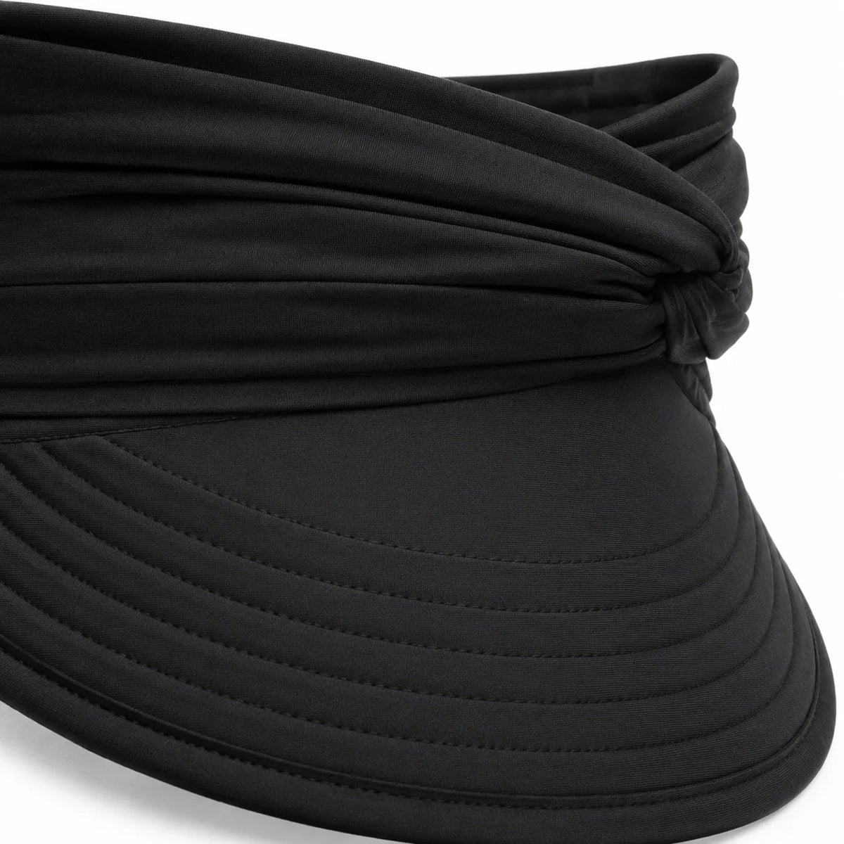 Ruched UPF 50+ Sun Visor for Women, Packable Wide Brim