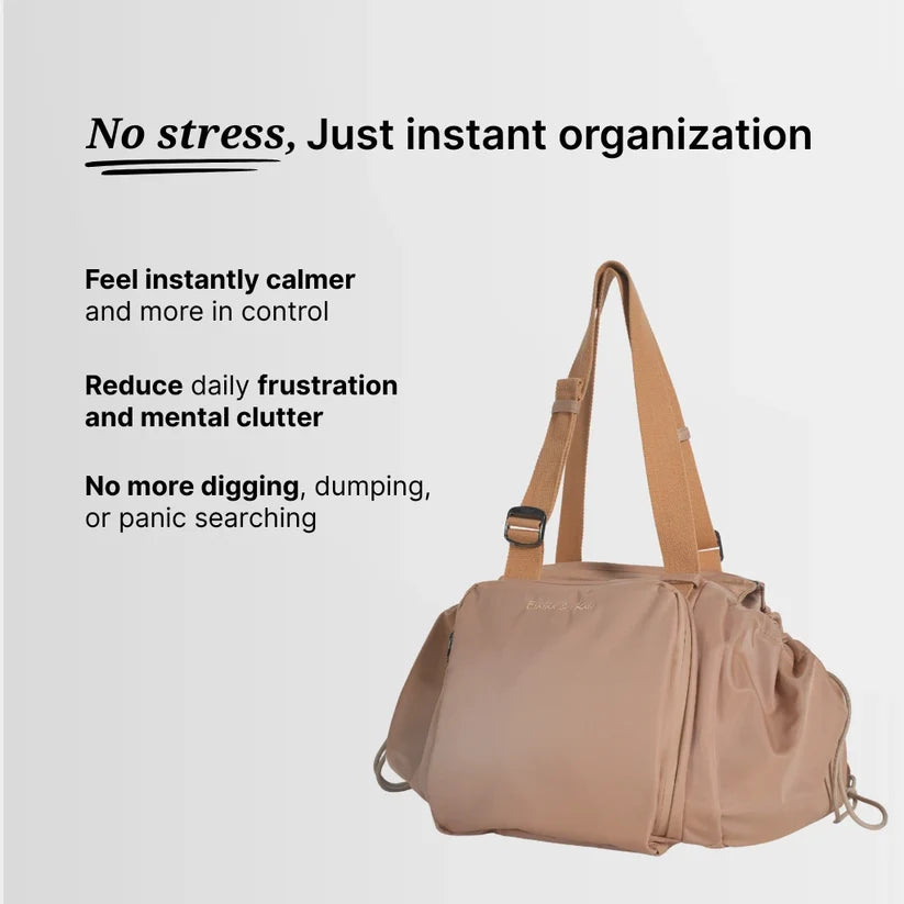 Multi-Pocket Water-Resistant Everyday Tote & Travel Bag