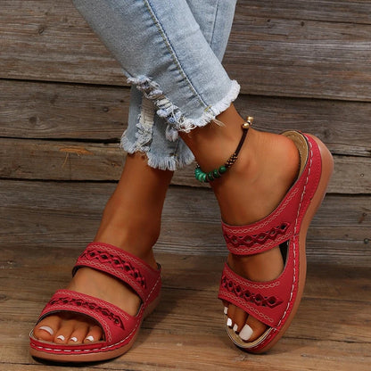 Women’s Orthopedic Support Sandals – Triple Arch Support & Contoured Footbed