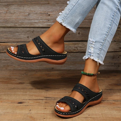 Women’s Orthopedic Support Sandals – Triple Arch Support & Contoured Footbed