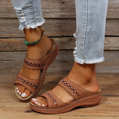 Women’s Orthopedic Support Sandals – Triple Arch Support & Contoured Footbed