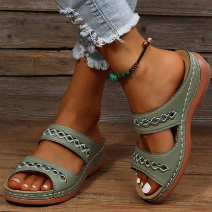 Women’s Orthopedic Support Sandals – Triple Arch Support & Contoured Footbed
