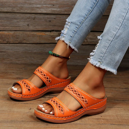 Women’s Orthopedic Support Sandals – Triple Arch Support & Contoured Footbed