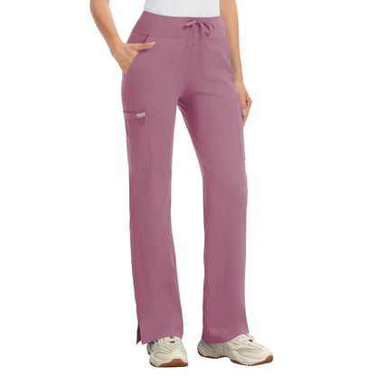 High Rise Yoga Scrub Pants Women