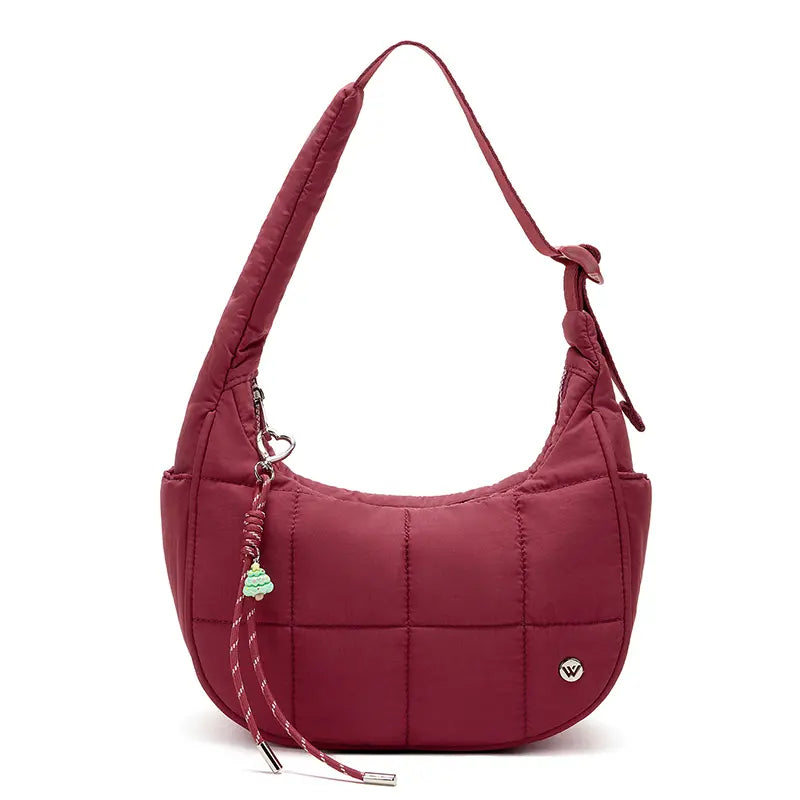 Women's Crescent Puffy Crossbody Bag