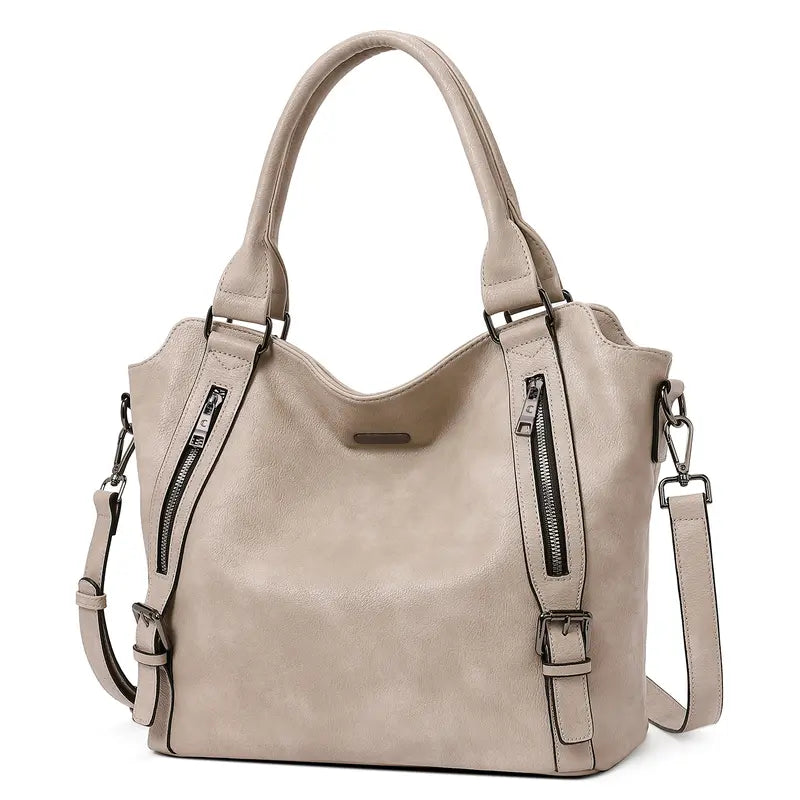 Women's Vegan Vintage Leather Laptop Tote Bag Everyday Use