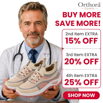 Comfy Arch Support Orthopedic Sneakers for Seniors