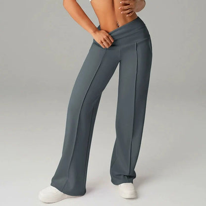 Women's Plain Loose Straight Leg Pants