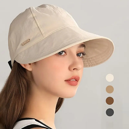 Women's Wide Brim Sun Visor Hat - UPF 50+
