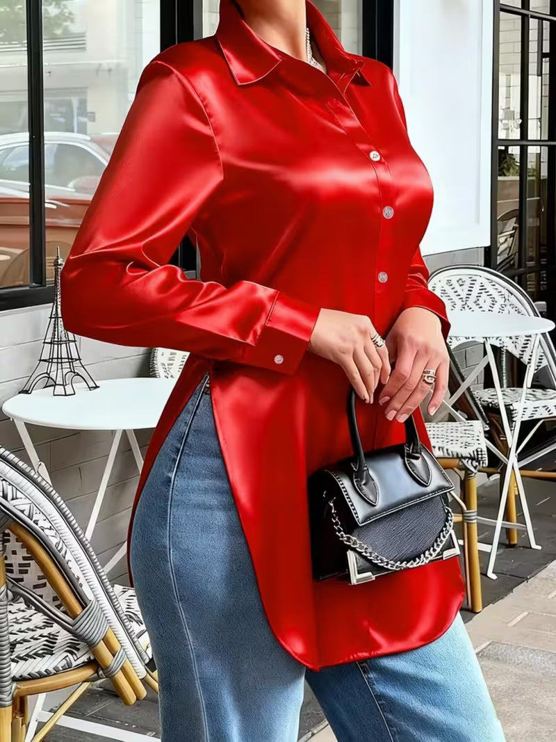 Elegant Collar Women's Blouse