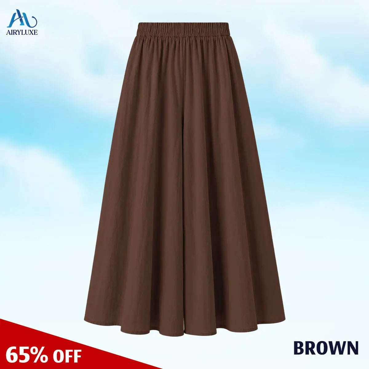 AiryLuxe - Women's Elegant Wide-Leg Skirt Pants
