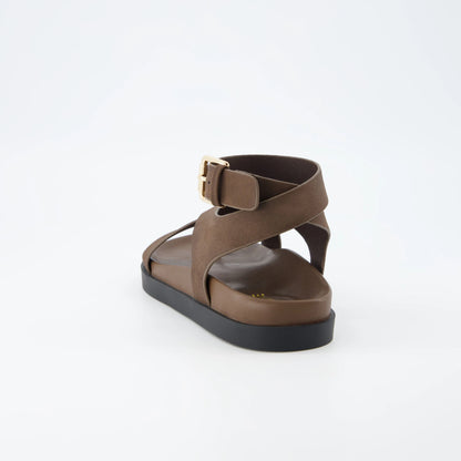 Cushionaire Entry Ankle Wrap Molded Footbed Sandals