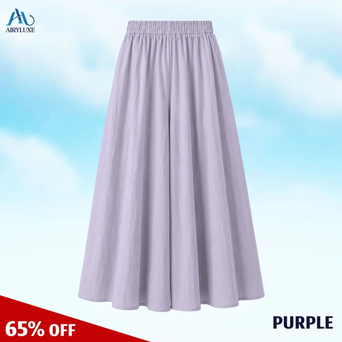 AiryLuxe - Women's Elegant Wide-Leg Skirt Pants