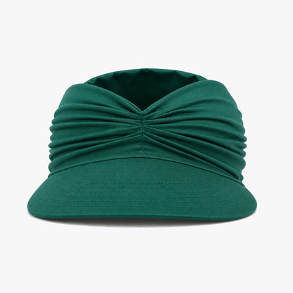Ruched UPF 50+ Sun Visor for Women, Packable Wide Brim