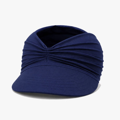 Ruched UPF 50+ Sun Visor for Women, Packable Wide Brim