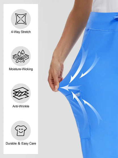 High Rise Yoga Scrub Pants Women