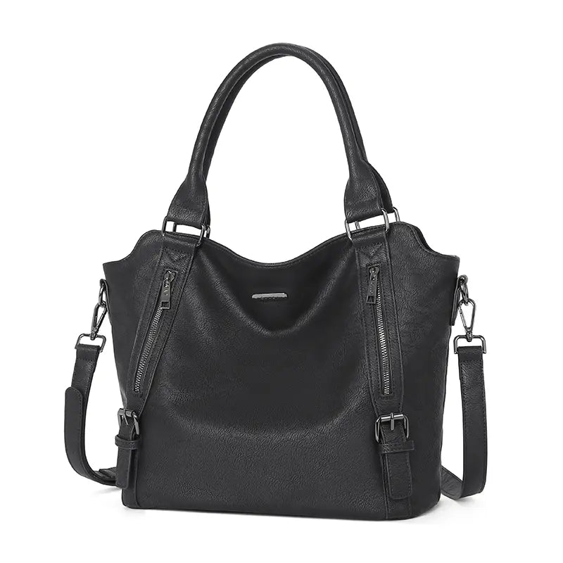 Women's Vegan Vintage Leather Laptop Tote Bag Everyday Use