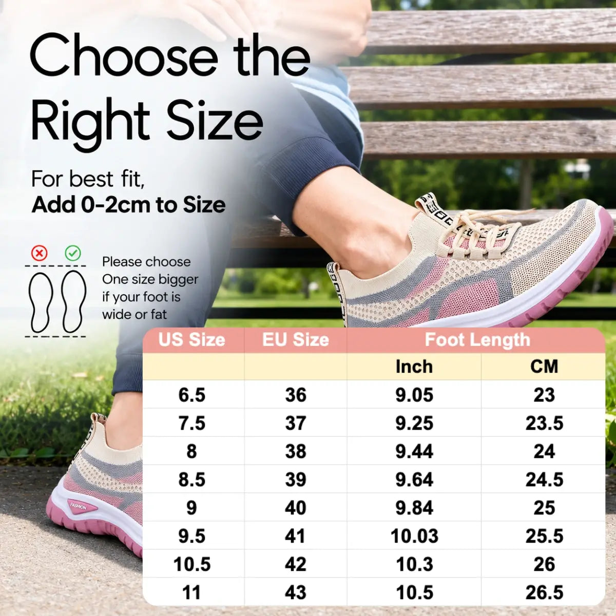 Comfy Arch Support Orthopedic Sneakers for Seniors