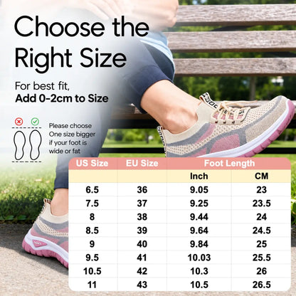 Comfy Arch Support Orthopedic Sneakers for Seniors