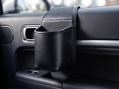 🚗🧺Clip-On PU Leather Car Cup Holder & Organizer