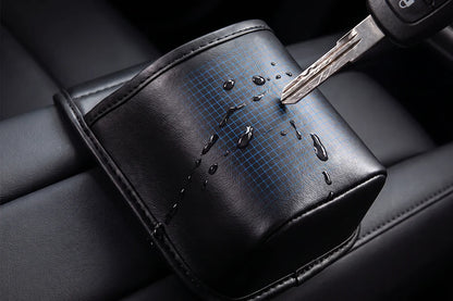 🚗🧺Clip-On PU Leather Car Cup Holder & Organizer
