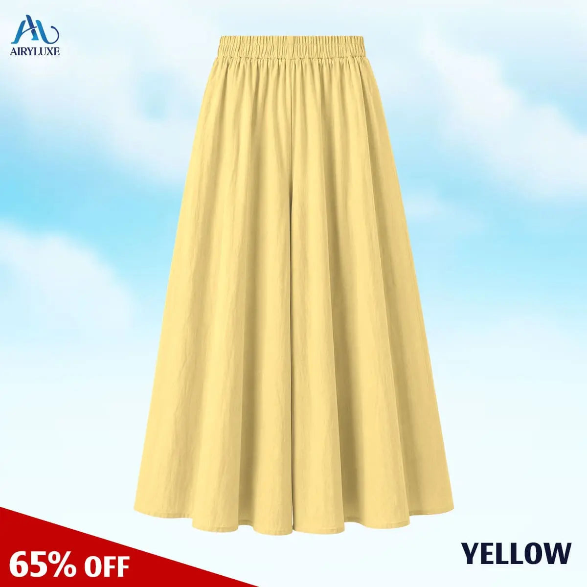 AiryLuxe - Women's Elegant Wide-Leg Skirt Pants