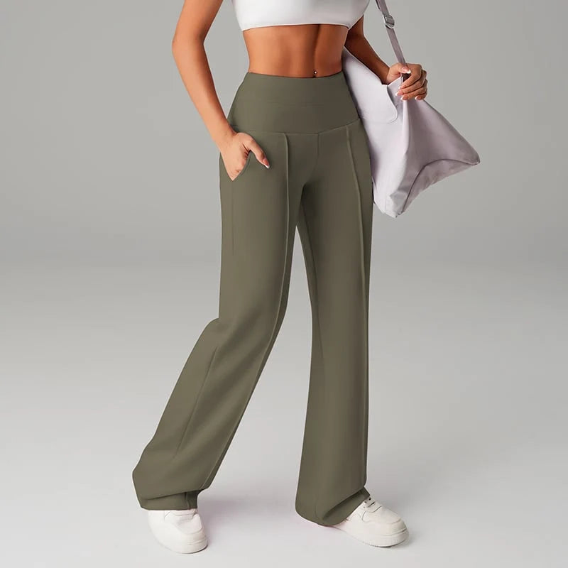 Women's Plain Loose Straight Leg Pants