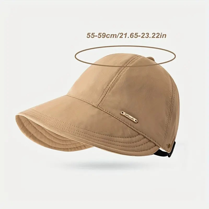Women's Wide Brim Sun Visor Hat - UPF 50+