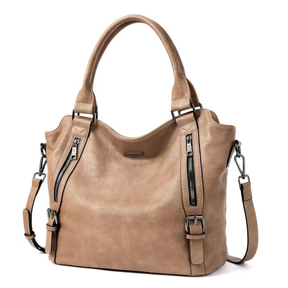 Women's Vegan Vintage Leather Laptop Tote Bag Everyday Use